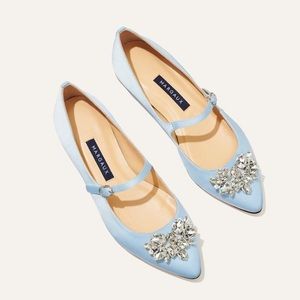 Micaela x Margaux - The Mary Jane in Aster Satin